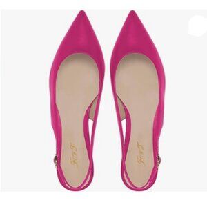 Elegant Pink Slingback Flats